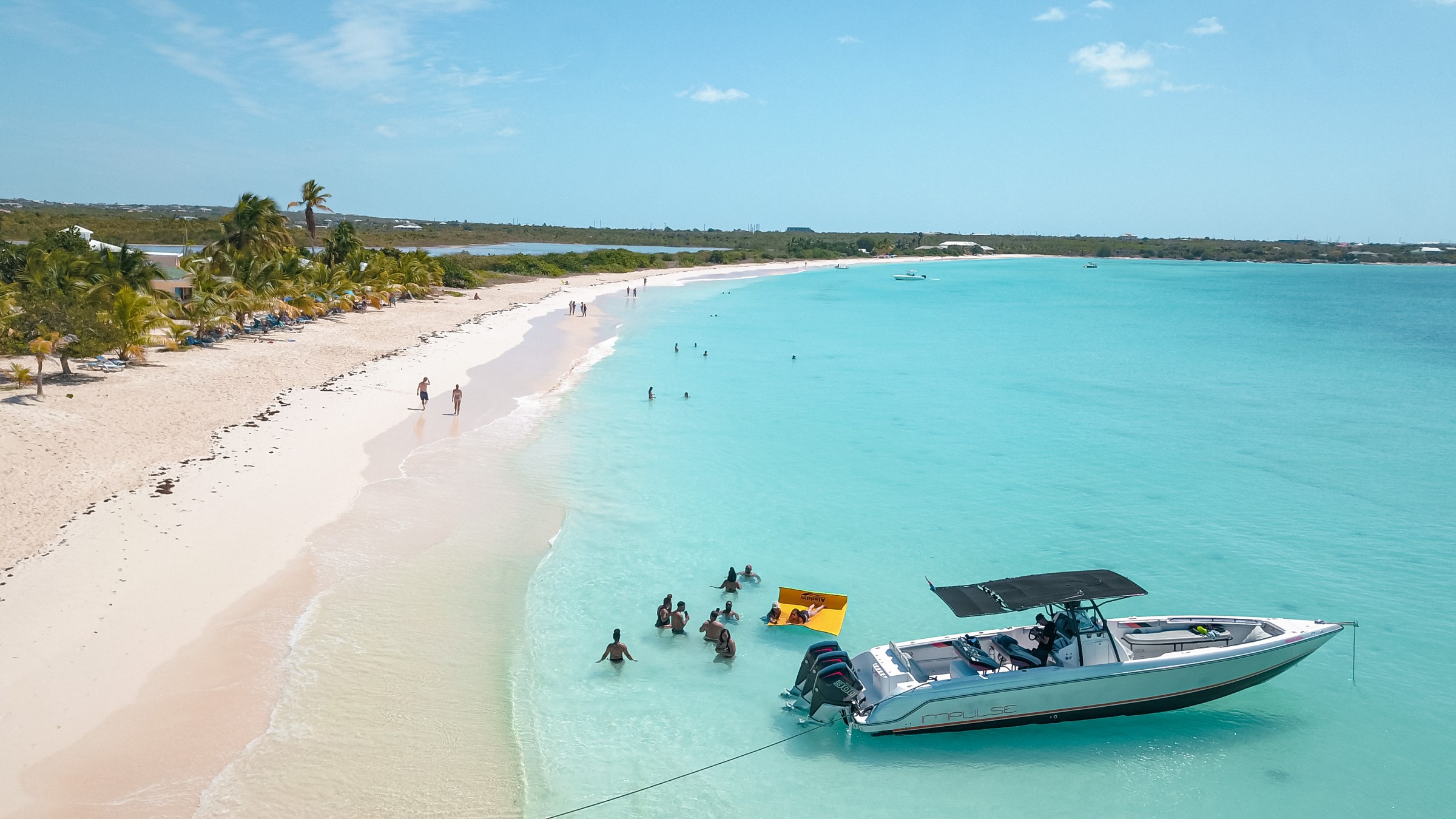 Arrival by boat in Anguilla